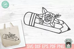 Teacher Pencil SVG, Teacher Shirt SVG, Teacher Gift SVG Product Image 1