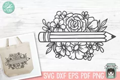 Teacher Gift SVG, Teacher Shirt SVG, Teacher Pencil SVG Product Image 1