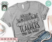 Teacher Shirt SVG, Teacher Gift SVG, Positive Vibes SVG Product Image 2