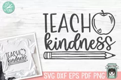 Teacher Shirt SVG, Inspirational Quote, Apple SVG, Pencil Product Image 1
