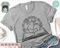 Book SVG File, Teacher PNG, Teacher Gift SVG, Inspirational Product Image 2