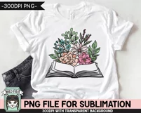 Book Lover SUBLIMATION PNG, Love to Read PNG, Reading PNG Product Image 3