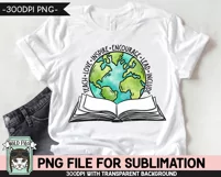 Teachers Love Inspire PNG Sublimation, Earth PNG, Book PNG Product Image 2