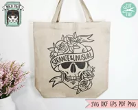 Floral Skull SVG, Halloween Shirt SVG, Flower Skull PNG Product Image 3