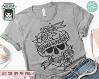 Floral Skull SVG, Halloween Shirt SVG, Flower Skull PNG Product Image 2