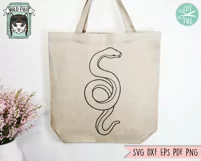 Snake SVG, Reptile SVG, Animal SVG, Tattoo SVG, Snake PNG Product Image 2