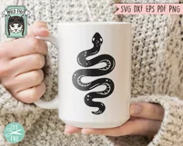 Snake SVG, Reptile SVG, Tattoo SVG, Animal SVG, Snake PNG Product Image 2