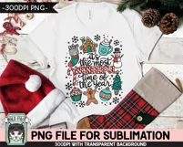 Christmas PNG Sublimation, Most Wonderful Time Of The Year Product Image 2