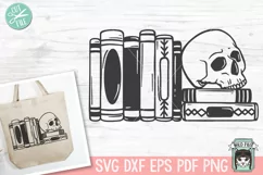 Halloween SVG, Skull SVG, Books SVG, Teacher SVG, Mystical Product Image 1