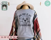 Dog Lover SVG, Valentines Day SVG, Puppy SVG, Love Dogs SVG Product Image 2