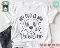 Dog Lover SVG, Valentines Day SVG, Puppy SVG, Love Dogs SVG Product Image 3