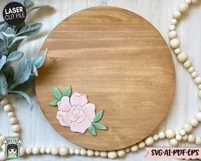 Flower Laser SVG Cut File, Floral Laser SVG Cut File Product Image 4