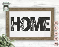 Home Sign SVG, New Home SVG Cut File, Farmhouse Sign SVG Product Image 2