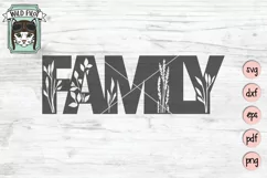 Family SVG Cut File, Home Sign SVG File, Farmhouse Sign SVG Product Image 1