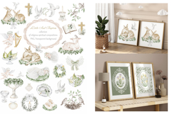 Hand Painted Baptism Watercolor Set Product Image 5