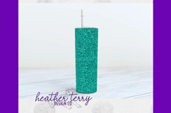 20oz Glitter Blues Tumbler Wrap I 30oz Skinny Bundle Product Image 2