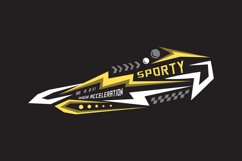 Wrap decal sticker racing sport vehicle template isolated Product Image 1