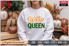 Wrap Queen SVG | Christmas SVG | Holiday SVG | Xmas SVG Product Image 1
