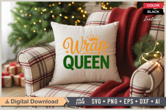 Wrap Queen SVG | Christmas SVG | Holiday SVG | Xmas SVG Product Image 4