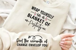 Feel The Warmth Of Change Sleeve SVG, Positive SVG Design Product Image 3