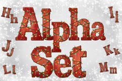 Christmas Lights Alpha Set, Upper &amp; Lowercase Letters PNG Product Image 1