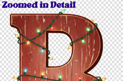 Christmas Lights Alpha Set, Upper &amp; Lowercase Letters PNG Product Image 2
