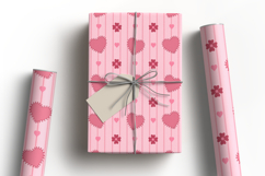 Romantic Heart &amp; Floral Seamless Pattern | Heart Pattern Product Image 5