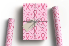 Breast Cancer Awareness Digital Paper | Pink Ribbon Pattern Product Image 6