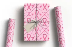 Breast Cancer Awareness Digital Paper | Pink Ribbon Pattern Product Image 6