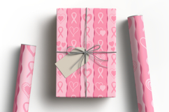 Breast Cancer Awareness Digital Paper | Pink Ribbon Pattern Product Image 6