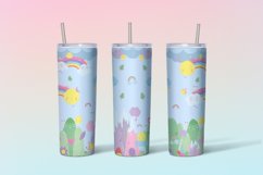 Rainbow Sublimation Wraps for Tumblers Canva Template Product Image 4