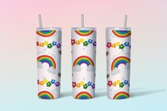 Rainbow Sublimation Wraps for Tumblers Canva Template Product Image 3
