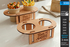 Wraps and Fries Tray Laser Bundle | Food Tray |Serving Board Product Image 14