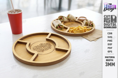 Fast Food Serving Tray Laser Cut | Serving Board |Snack Tray Product Image 1