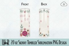 Embroidery is my Therapy 20 oz Tumbler Sublimation PNG t0036 Product Image 3