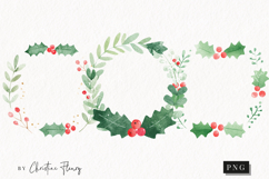 Cute Christmas Wreath Clipart | Christmas PNG Product Image 1