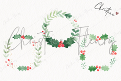 Cute Christmas Wreath Clipart | Christmas PNG Product Image 3