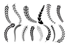 100 Hand Drawn Wreaths Brush Bundle Product Image 4