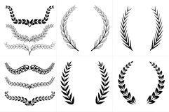 100 Hand Drawn Wreaths Brush Bundle Product Image 5