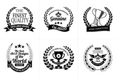 100 Hand Drawn Wreaths Brush Bundle Product Image 7