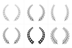 100 Hand Drawn Wreaths Brush Bundle Product Image 18