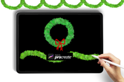 Wreath Procreate Brush | Christmas Wreath Product Image 2