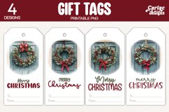 wreath gift tags
