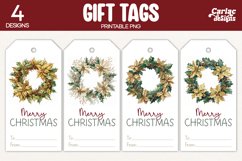 wreath gift tags