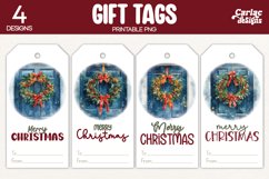 wreath gift tags