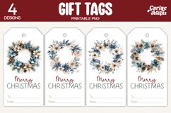wreath gift tags