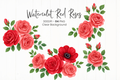 Watercolor floral clipart sublimation png Product Image 1