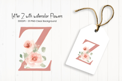 Alphabet, Letters, Monogram, pink flowers Product Image 1