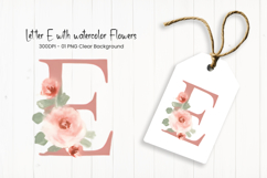 Alphabet, Letters, Monogram, pink flowers Product Image 1