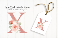 Alphabet, Letters, Monogram, pink flowers Product Image 1